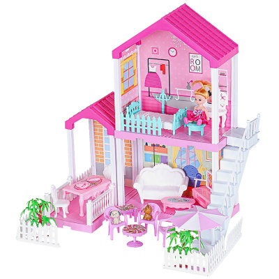 Домик для кукол Вилла с куклой 10 см Наша игрушка 2013225 1